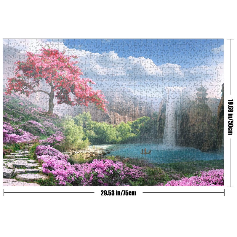 Tektalk 1000 Pieces Jigsaw Puzzles for Teens & Adults (Otherworldly Land of Peace) - Image 2
